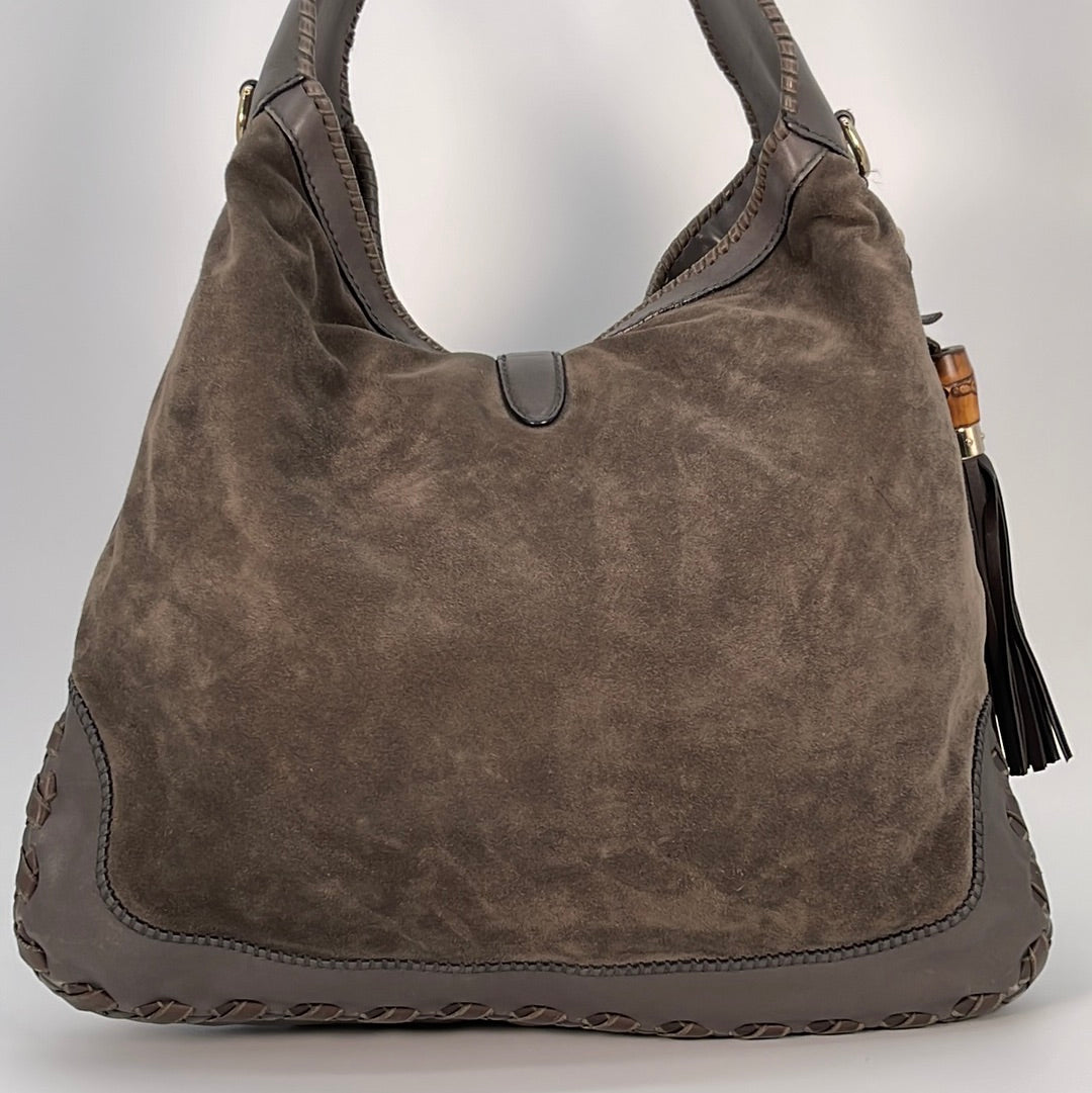 Zuri Suede Leather Hobo - Suede Shoulder Bag Burgundy
