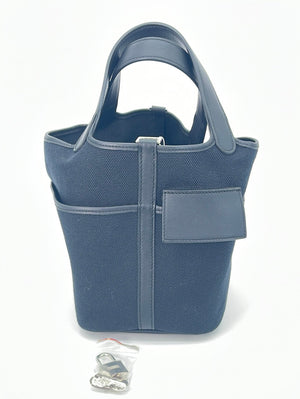 Preloved Hermes Black Picotin Cargo PM Handbag with Silver Hardware ZF –  KimmieBBags LLC