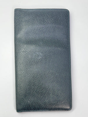 Louis Vuitton Wallet Vintage LV Taiga black Leather Card & 