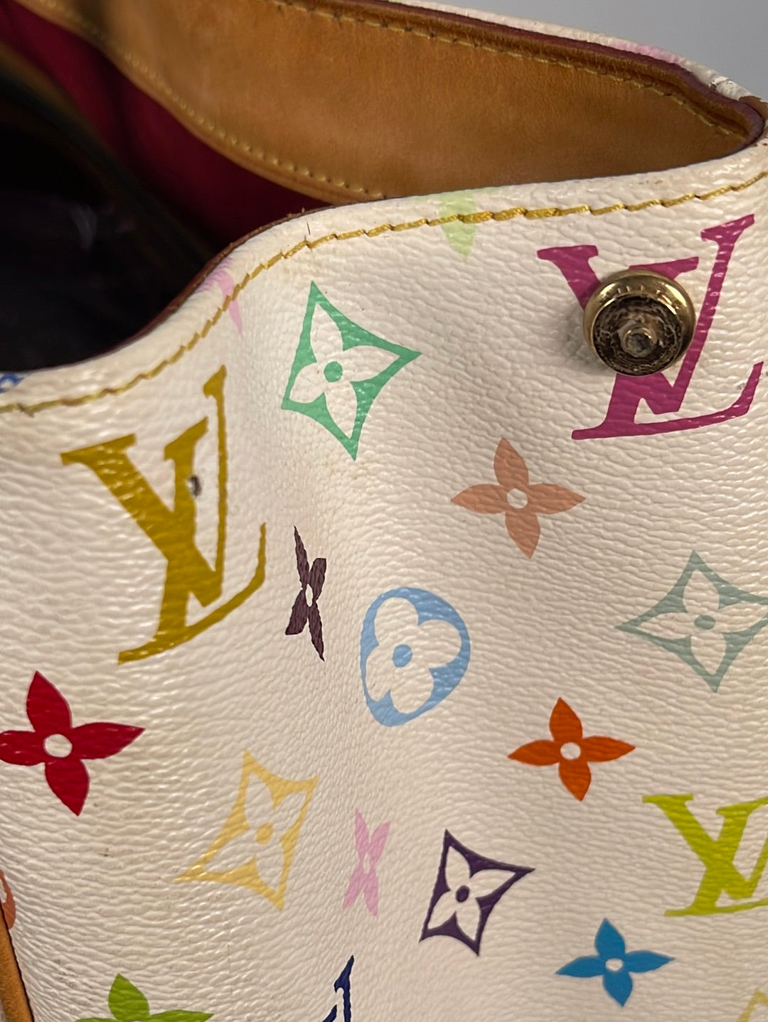 Louis Vuitton Aurelia Mm Hand Tote Bag Monogram Multicolor Mi0046