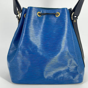 Preowned Authentic Louis Vuitton Toledo Blue Epi Leather Pochette