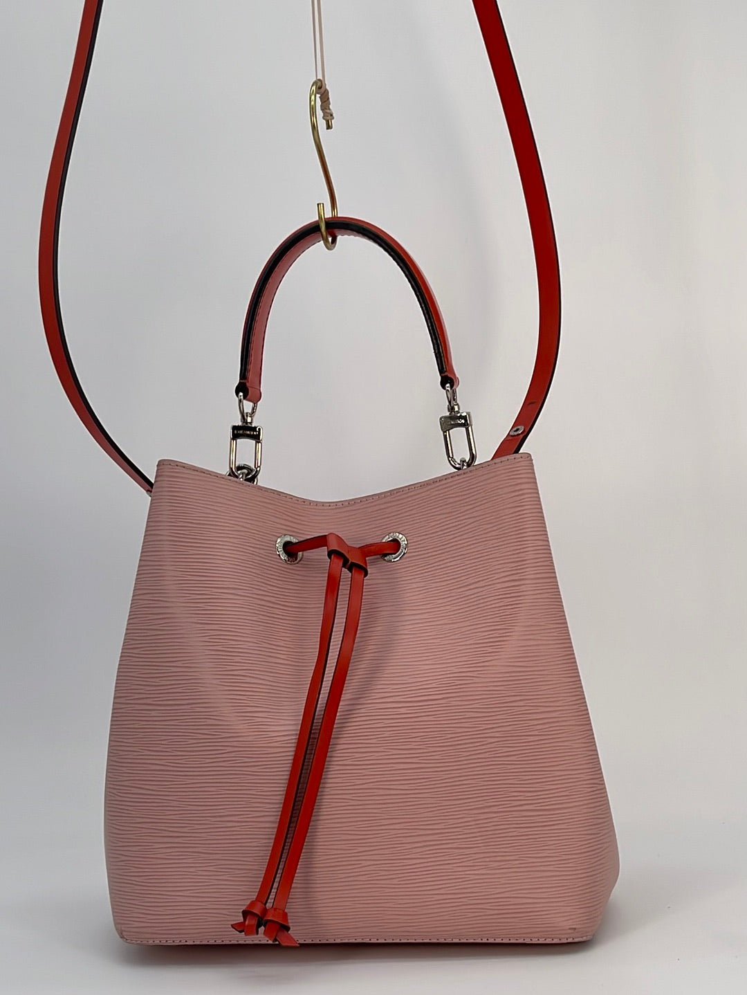 Louis Vuitton Epi Grenelle PM Handbag Shoulder Bag Pink Leather