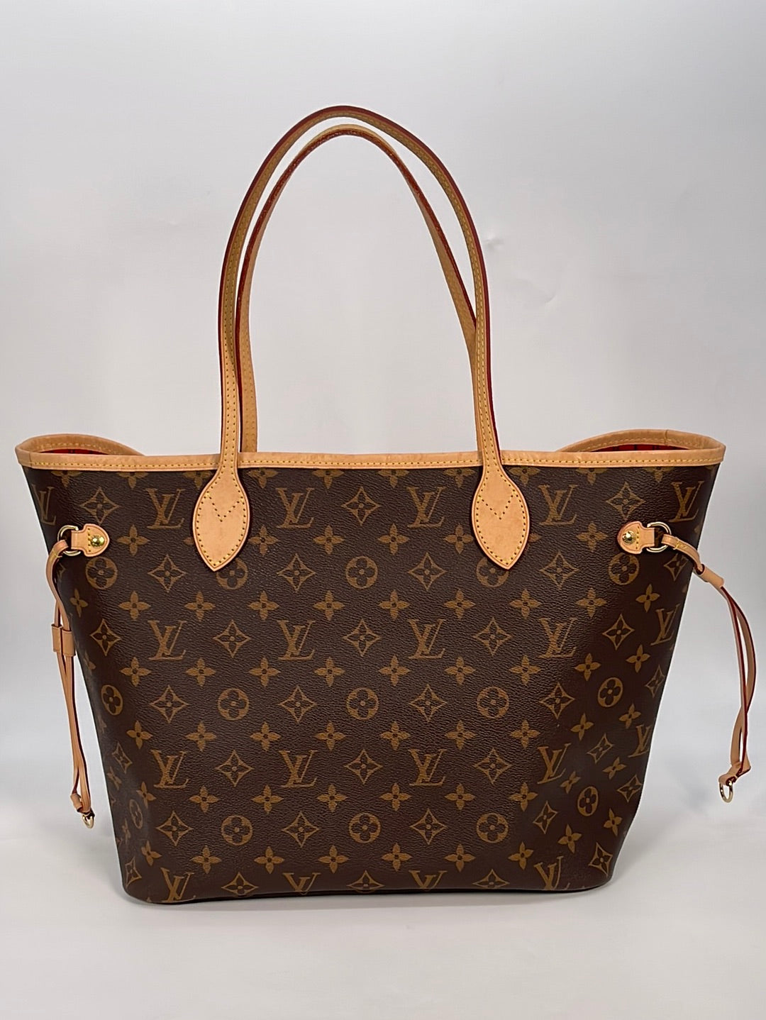 Louis Vuitton Monogram Neverfull MM Cerise Red Interior Luxury Bags   Wallets on Carousell