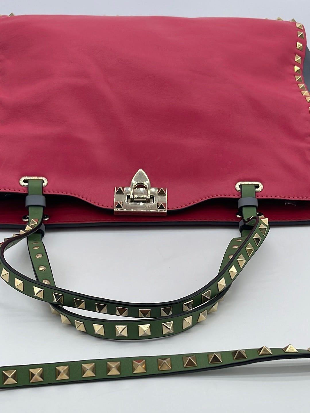 Valentino Multicolor Leather Medium Rockstud Tote