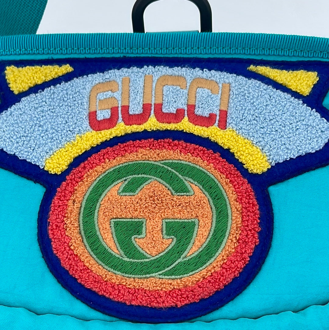 Gucci 80's Patch Nylon Backpack in Yellow –