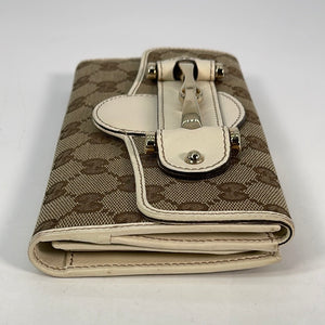 Gucci GG Supreme Continental Long Wallet Brown