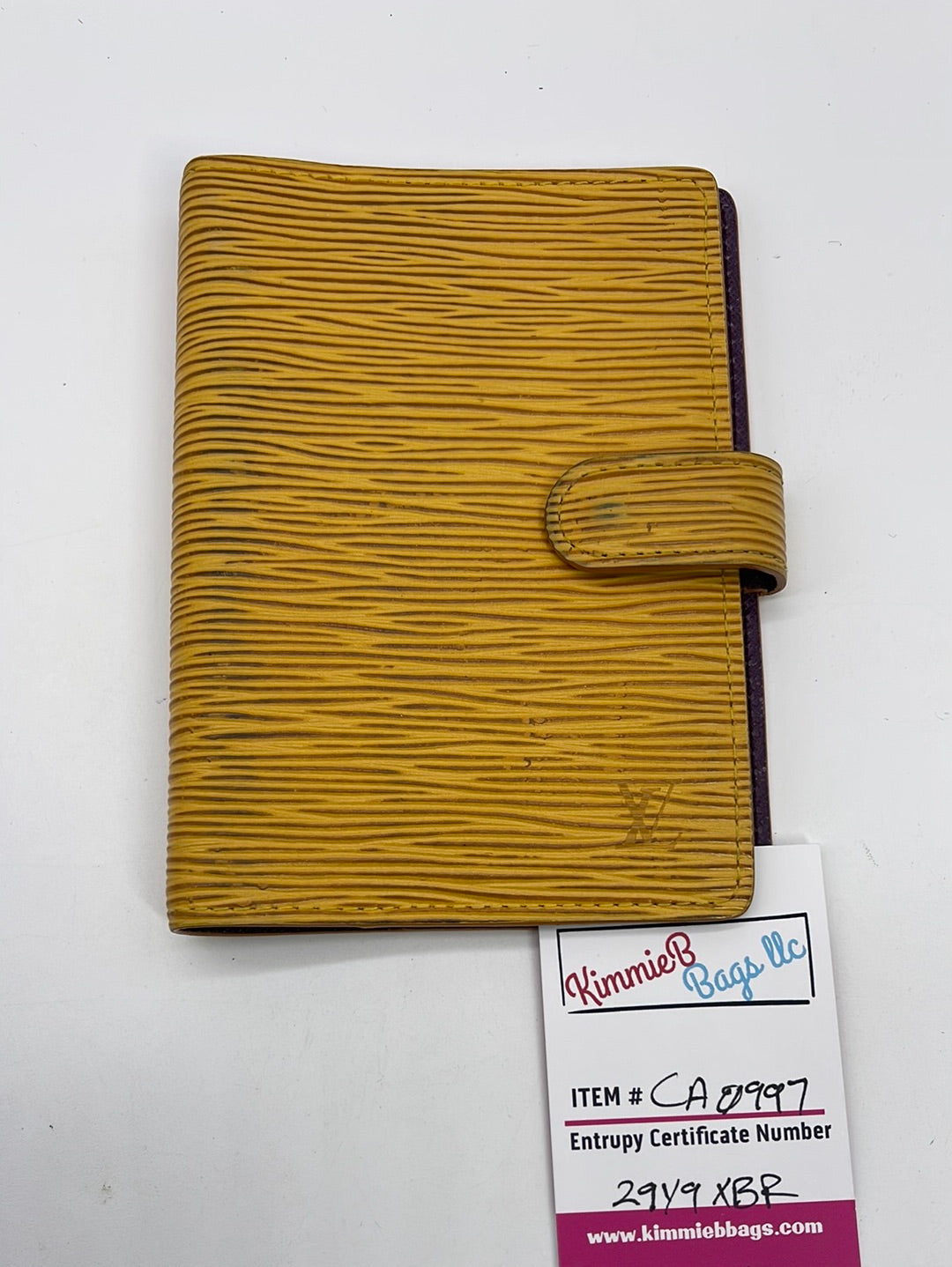 Louis Vuitton Tassil Yellow Epi Leather Small Agenda/Notebook - Yoogi's  Closet