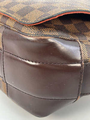 Louis Vuitton Damier Ebene Bastille Messenger Bag Brown Leather Cloth  ref.93756 - Joli Closet