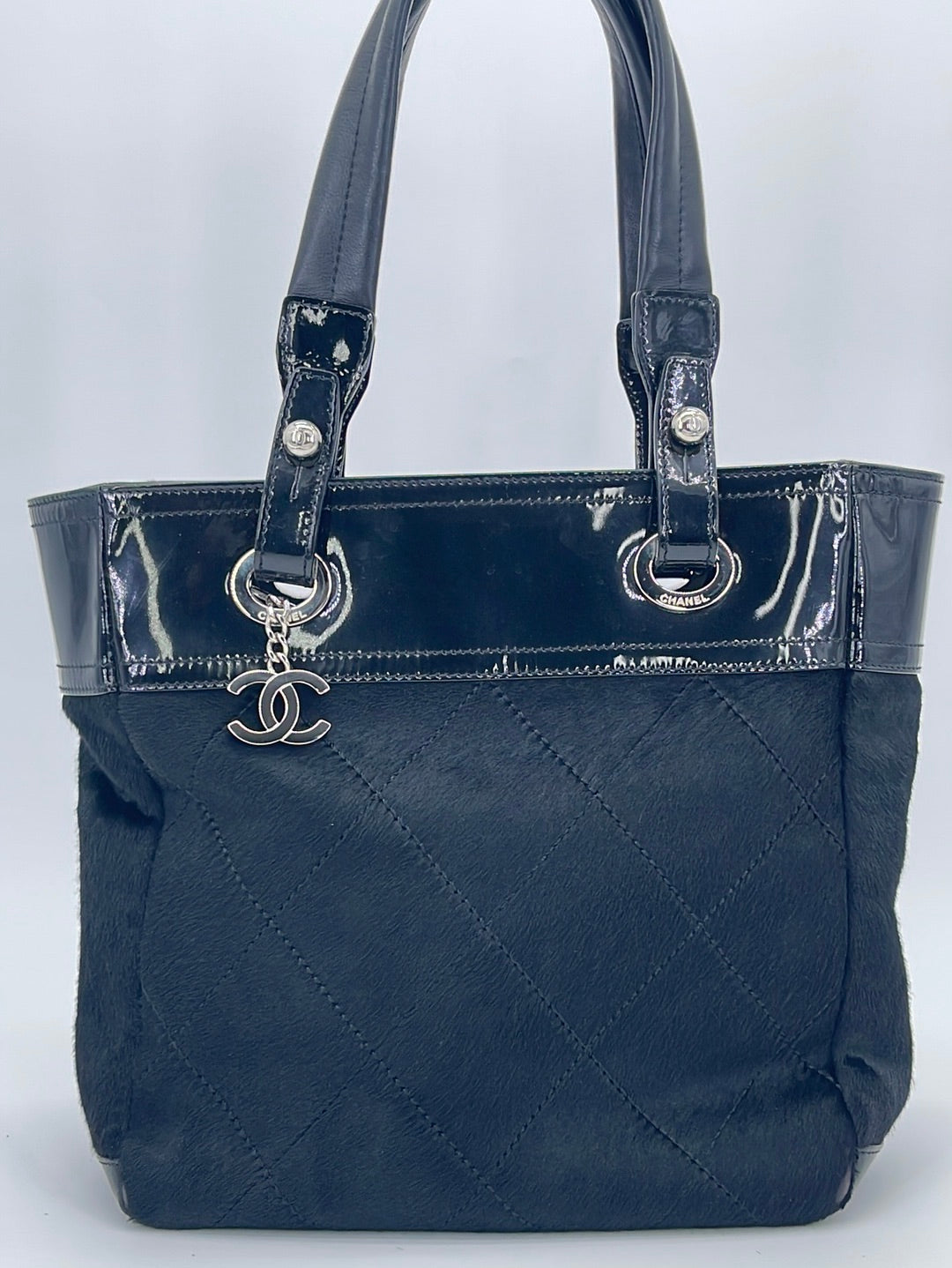 Chanel Tote Bag Black Canvas