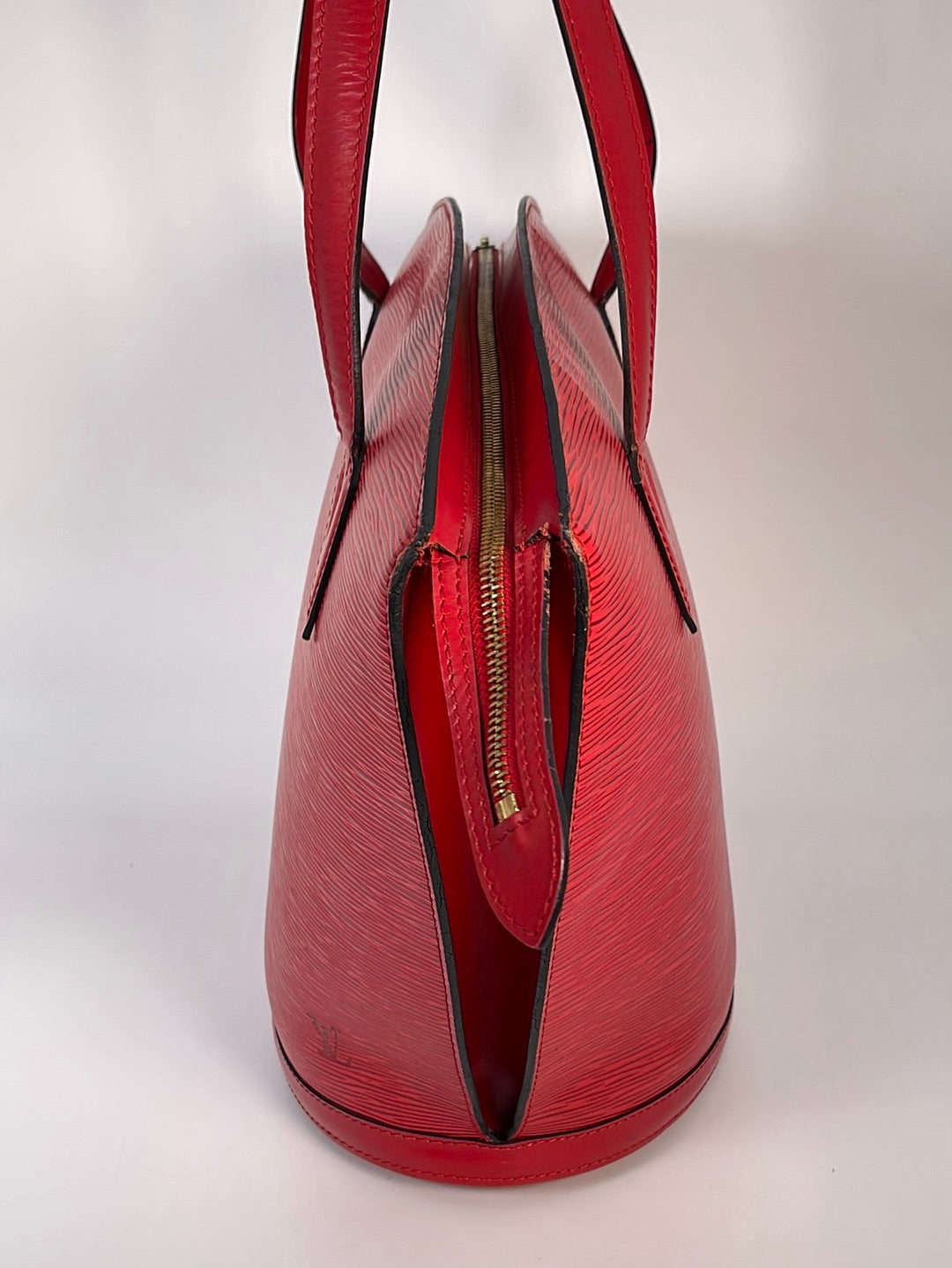 Louis Vuitton Vintage Epi Saint Jacques Pm Long Strap Red Leather