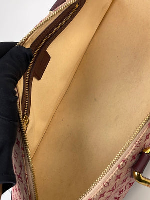 LOUIS VUITTON Vintage red Cotton Fabric Monogram Mini Lin Alma Long Handbag.Very  good condition. Website search for…
