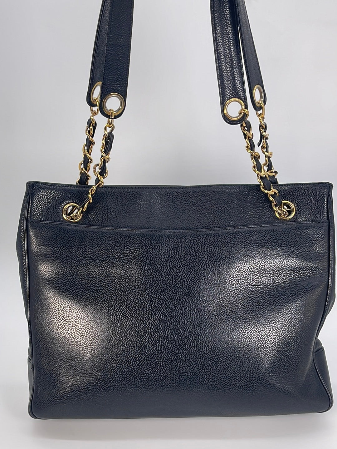 Chanel Vintage Timeless Black Caviar Jumbo Shopping Tote at Jill's  Consignment