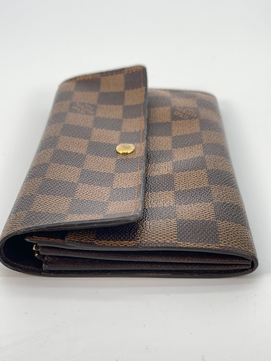 Louis Vuitton Sarah Damier Ebene Checkbook Wallet