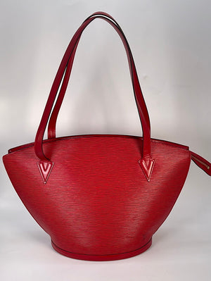Louis Vuitton Red Epi Leather Saint Jacques GM Bag Bag