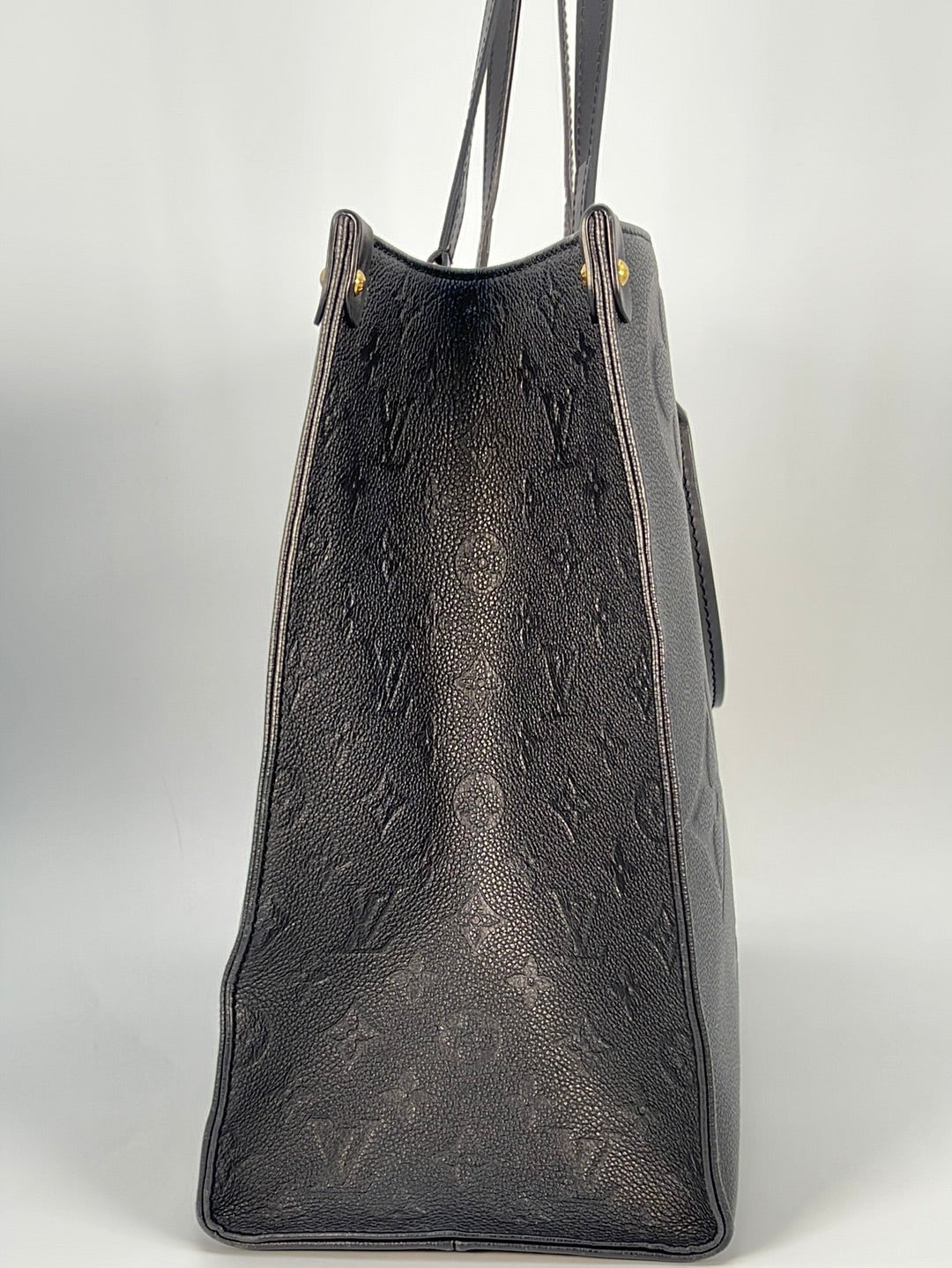 Louis Vuitton Black Monogram Giant Empreinte Leather OnTheGo GM Tote Bag