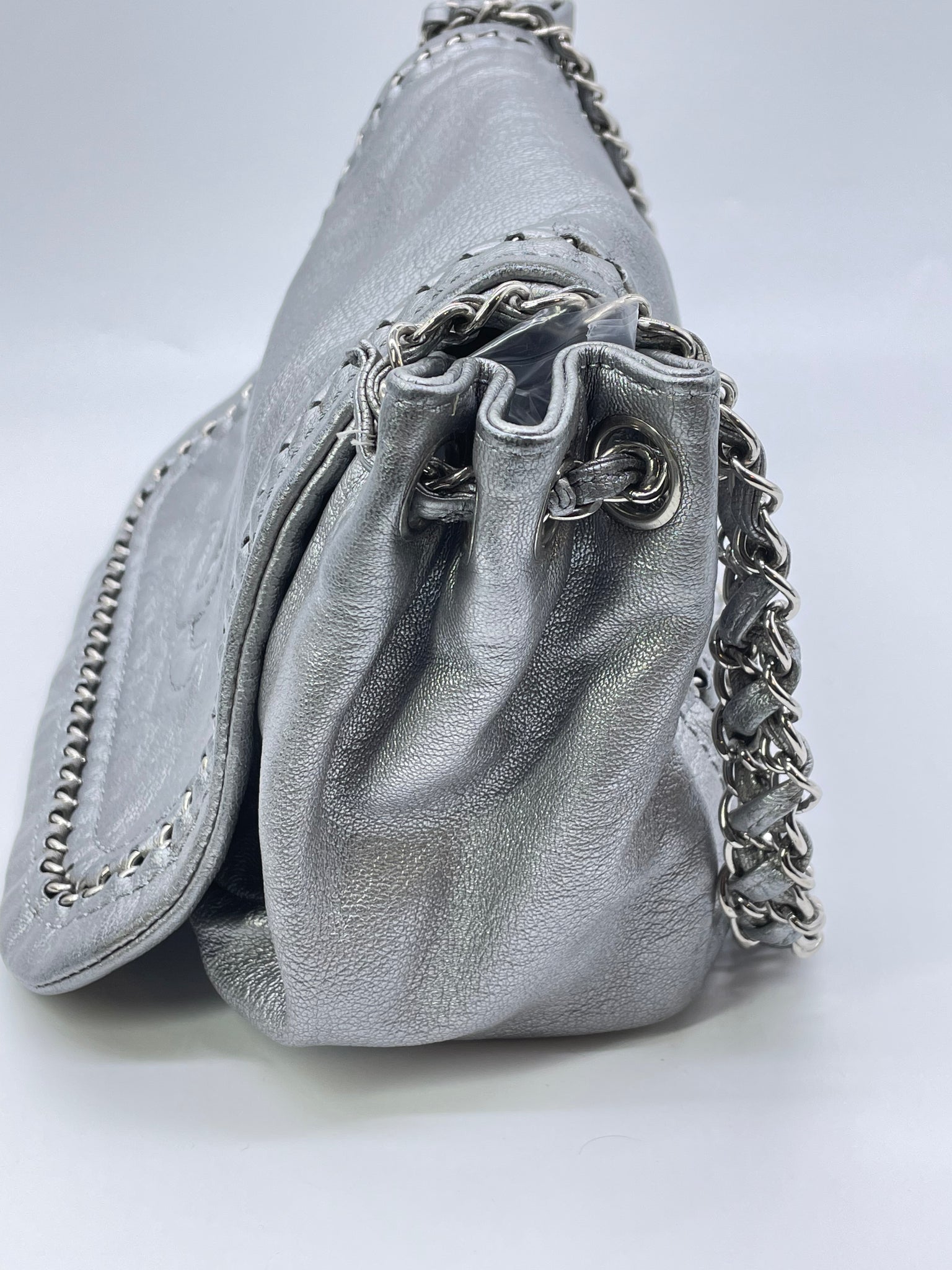 The Fan Series Scalloped Small Bag（Silver） – DREABASAA