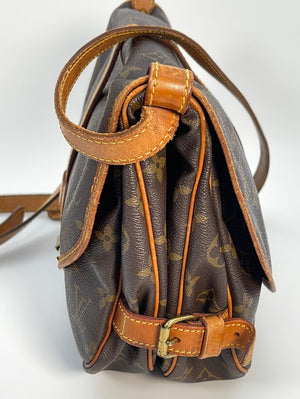Vintage LV Louis Vuitton Monogram Saumur 30 Crossbody Shoulder Bag