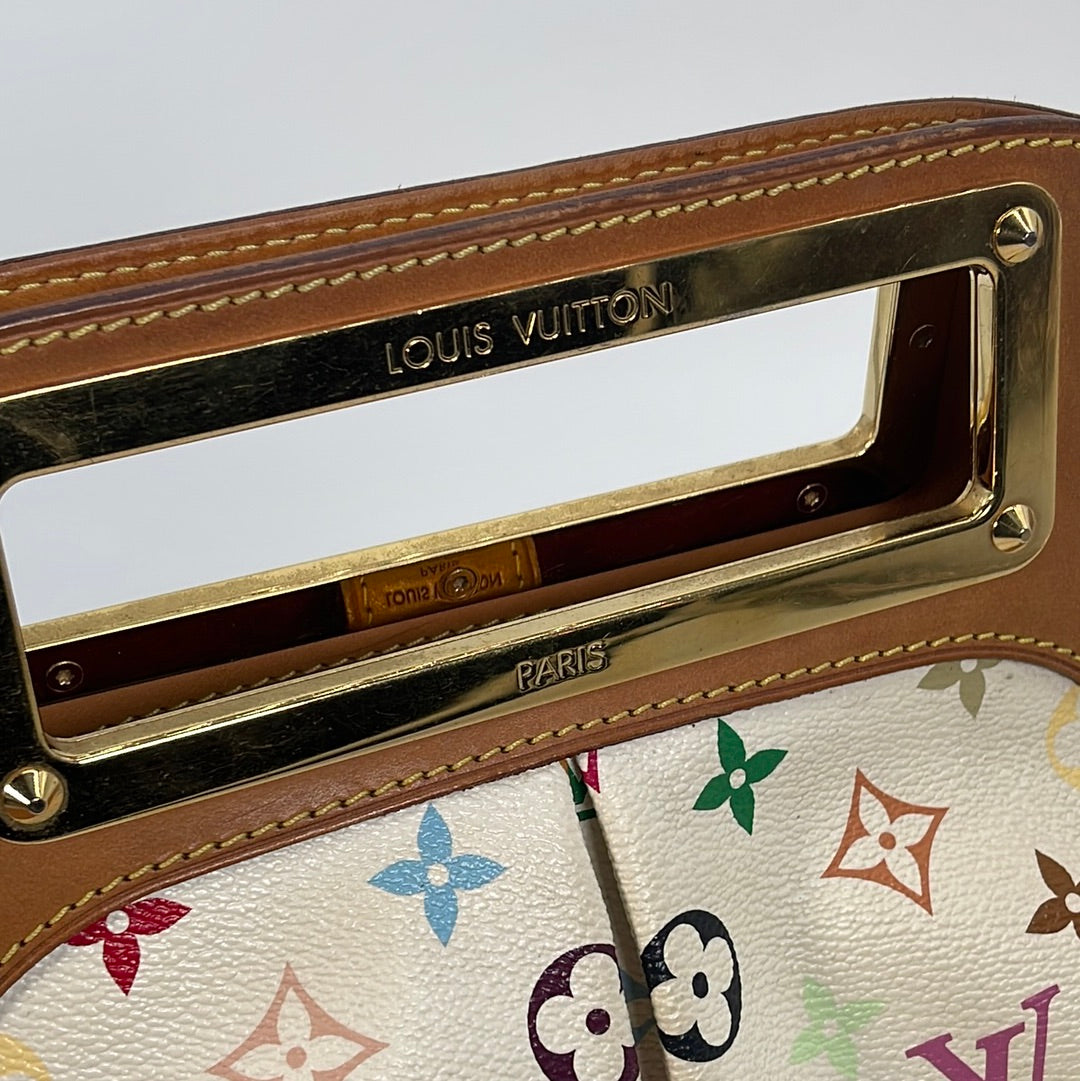 Louis Vuitton Monogram White Multicolor Judy MM 2Way Hand Bag – Reeluxs  Luxury