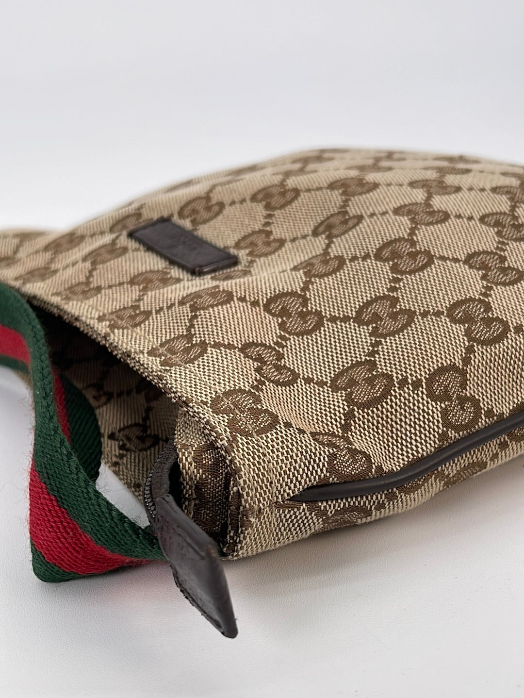Preloved Gucci GG Canvas Web Strap Small Crossbody Messenger Bag 14630 –  KimmieBBags LLC