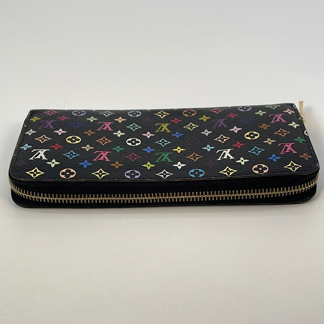 PRELOVED Louis Vuitton Black Multicolor Monogram Mini Zippy Wallet TH2 –  KimmieBBags LLC