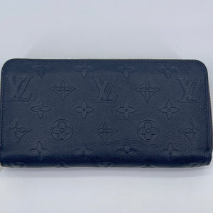 Pre-owned Louis Vuitton Monogram Unplant Zippy Wallet M62121 Sp2128 Navy X  Red Round-zip-wallet In Navy Blue