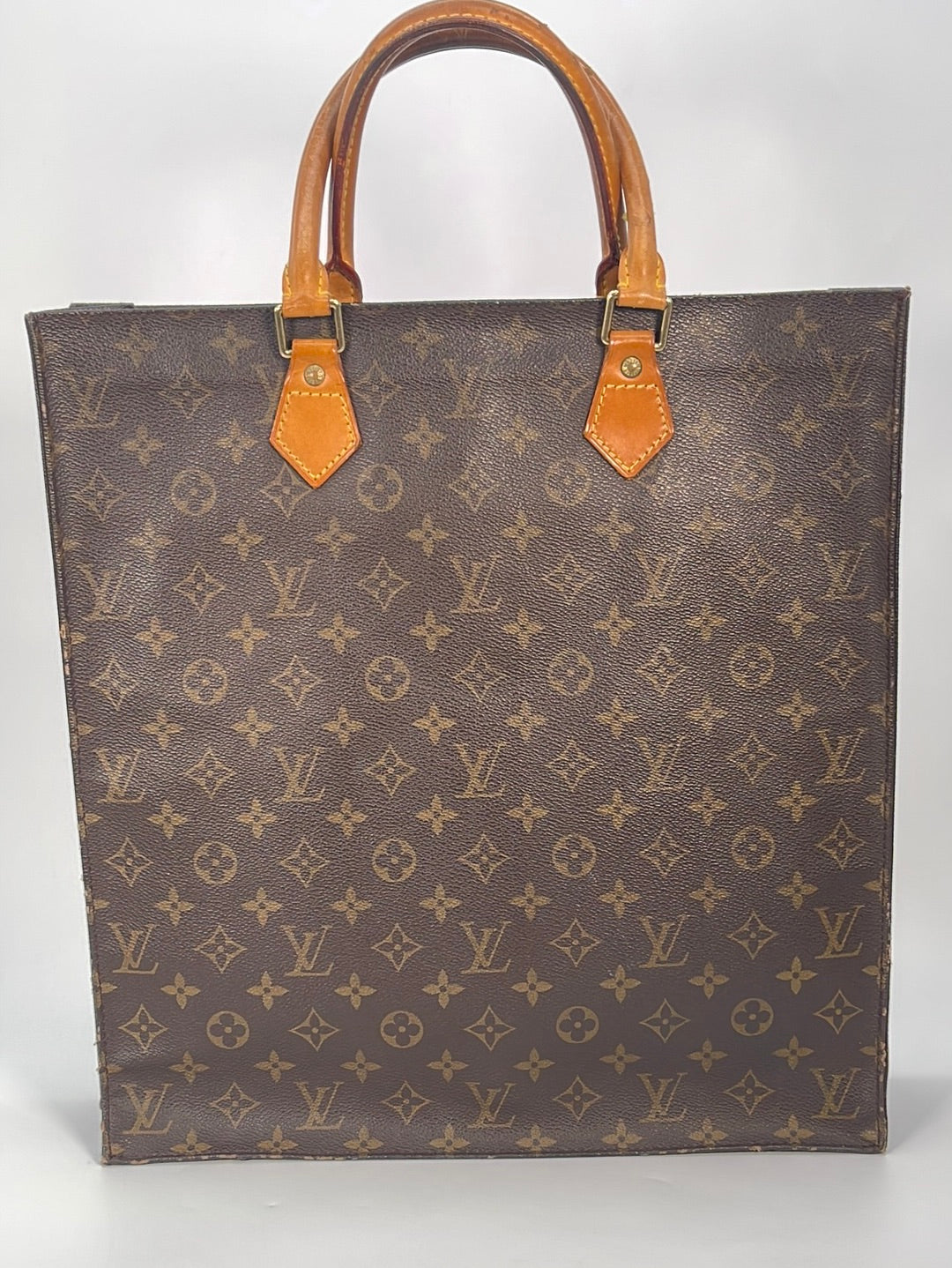 Louis Vuitton Monogram Denim Sac Plat Tote Auction