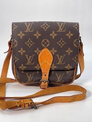 LOUIS VUITTON Monogram Mini Cartouchiere PM Shoulder Bag 