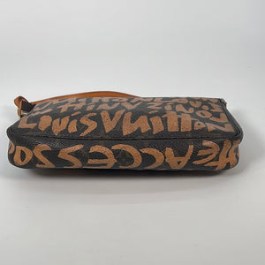 Vintage Brown Graffiti Pochette Purse by Louis Vuitton