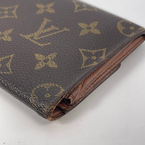 Louis Vuitton, Bags, Preloved Vintage Louis Vuitton Checkbook Cover