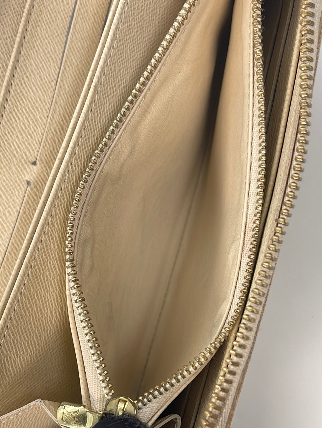 Louis Vuitton Damier Azur Print Zippy Zip Around Long Wallet N60058/GI4107  EUC