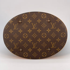 Preloved Vintage Louis Vuitton GM Bucket Monogram Bag DK2111