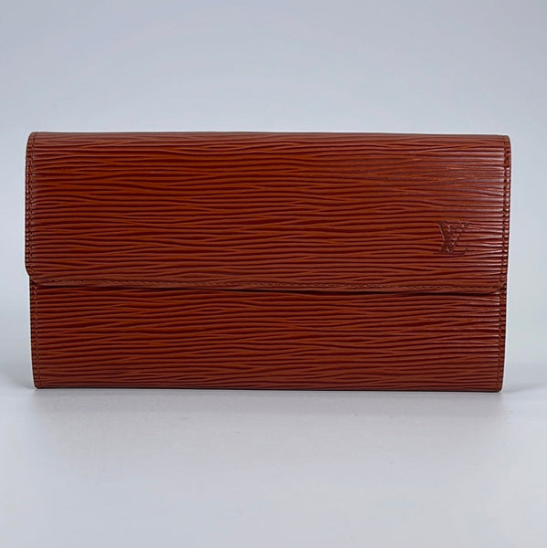 Louis Vuitton Epi Wallet 3Set Brown Pink LV Auth fm2329 Leather