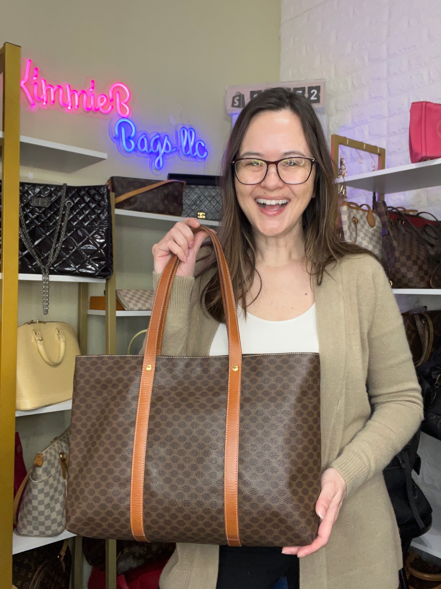 UhfmrShops  Céline Pre-Owned pre-owned Macadam Boston tote bag