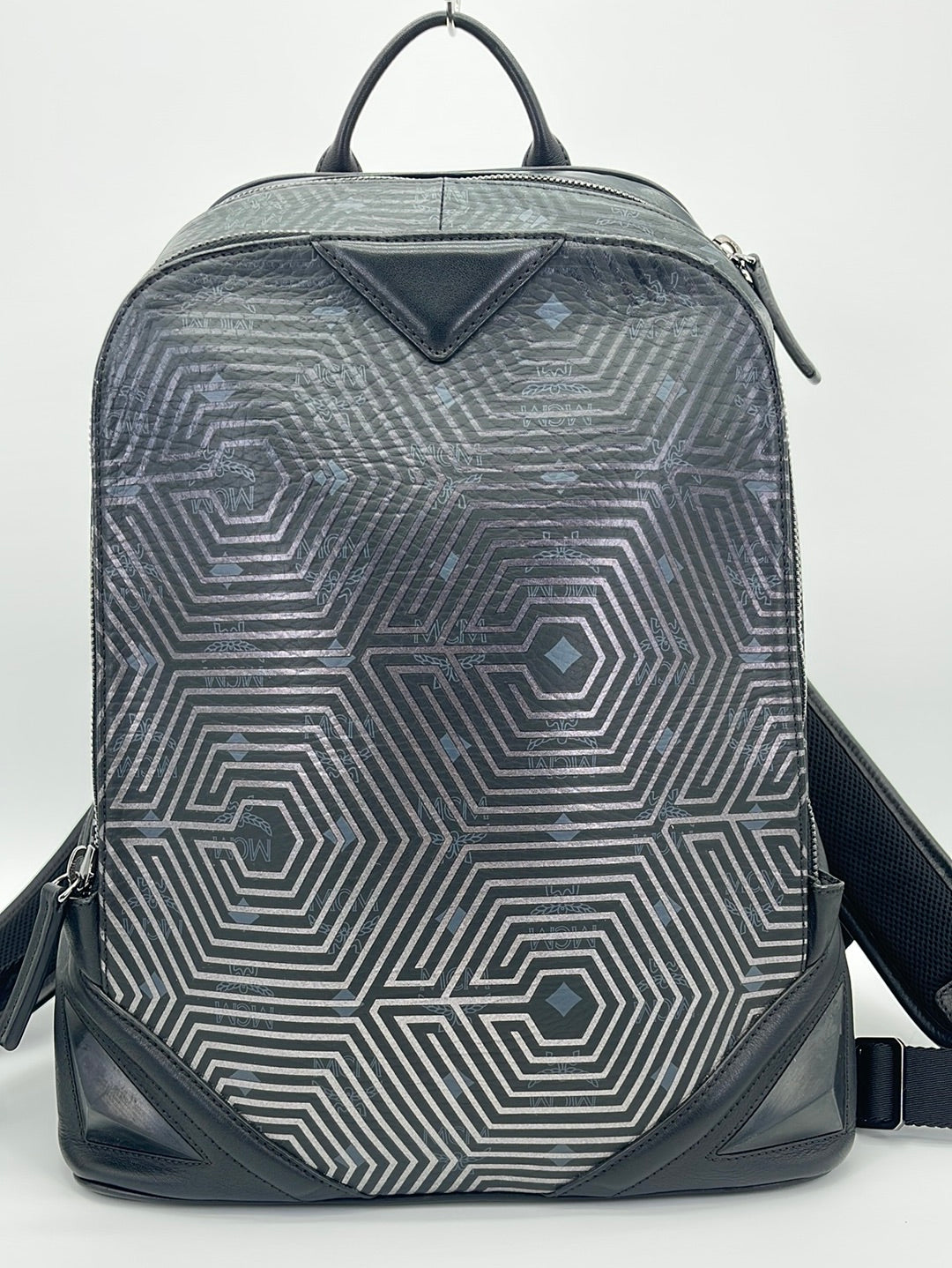 Large Stark Backpack in Visetos Black