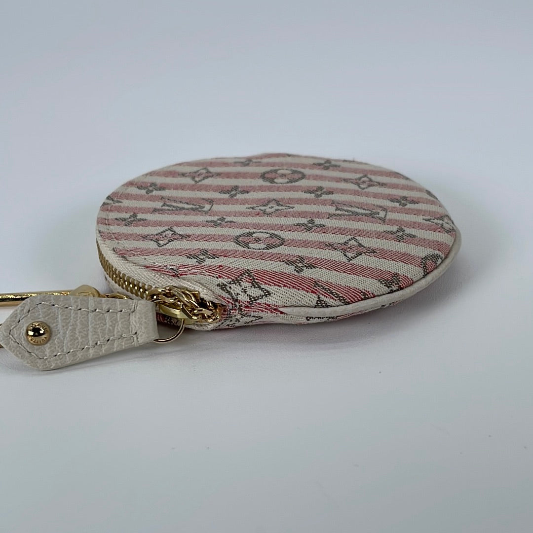 Louis Vuitton - Croisette Mini Lin Round Coin Purse Marina