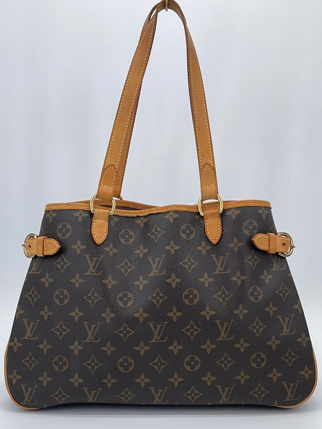 Louis Vuitton Batignolles Handbag Monogram Canvas Brown
