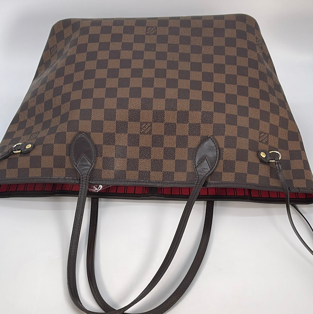 PRELOVED LOUIS VUITTON Damier Ebene Canvas NEVERFULL MM Bag AR2144