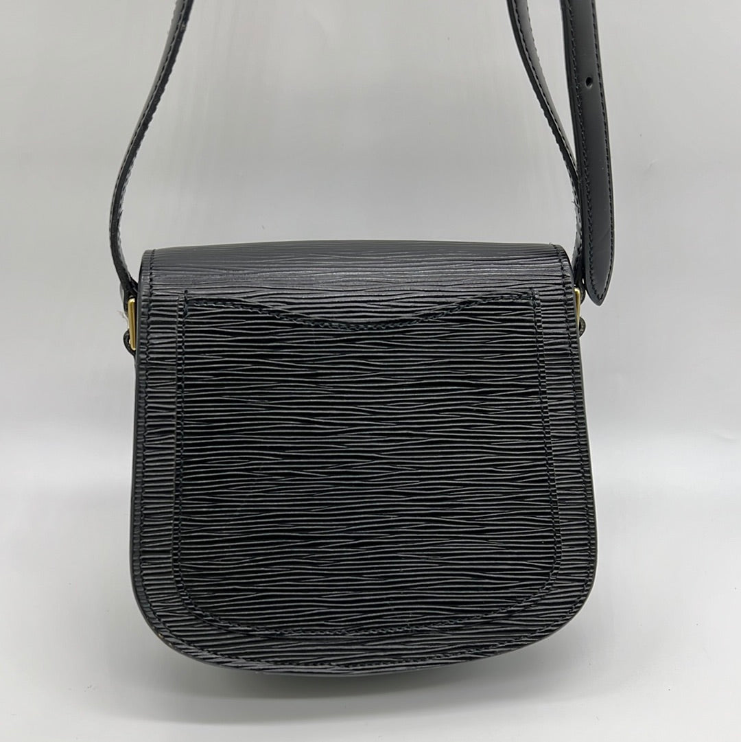 Louis Vuitton Black Epi Leather Noir Mini Saint Cloud Crossbody