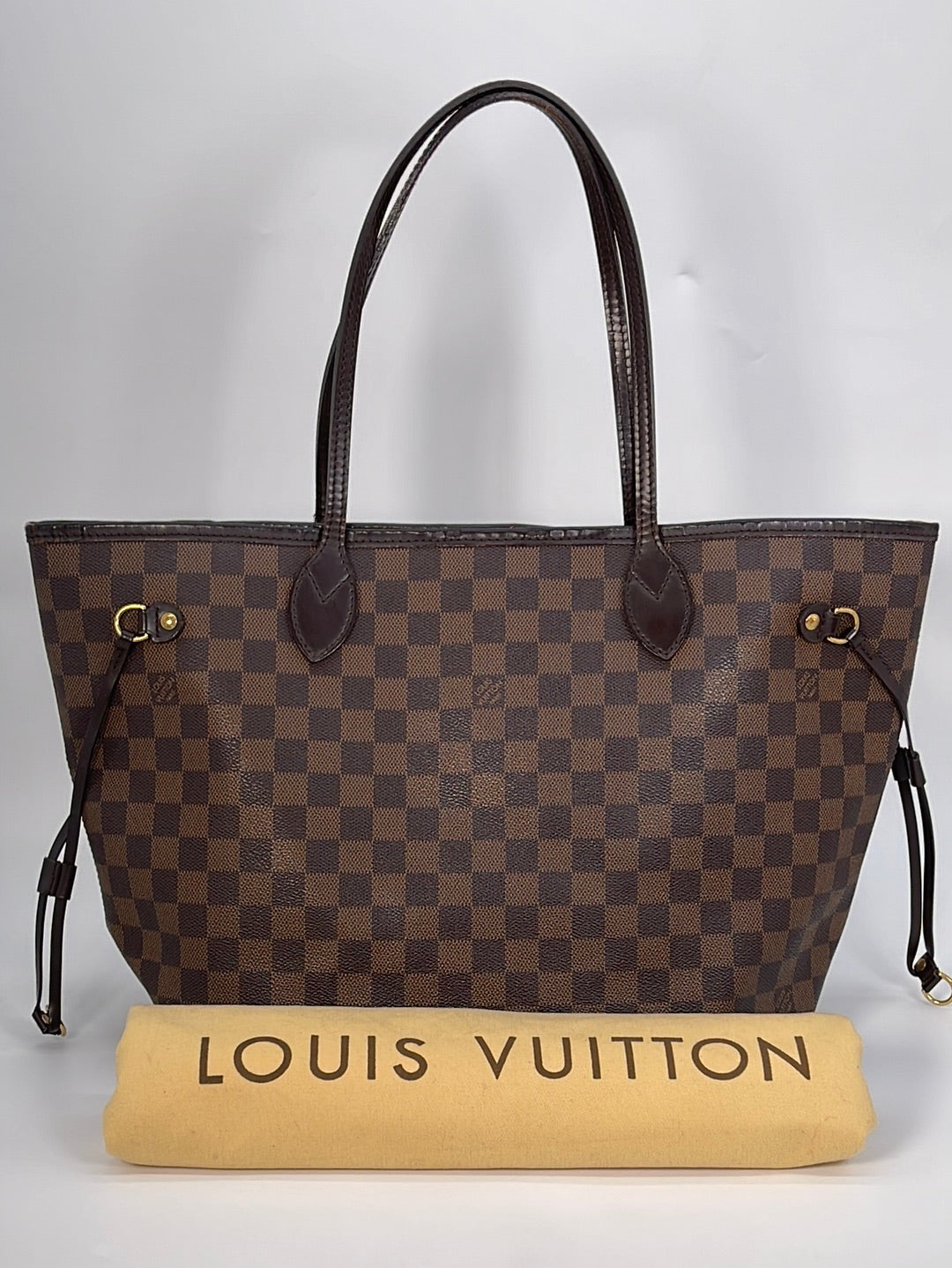 Preloved Louis Vuitton Damier Ebene Neverfull MM Tote Bag CA0170