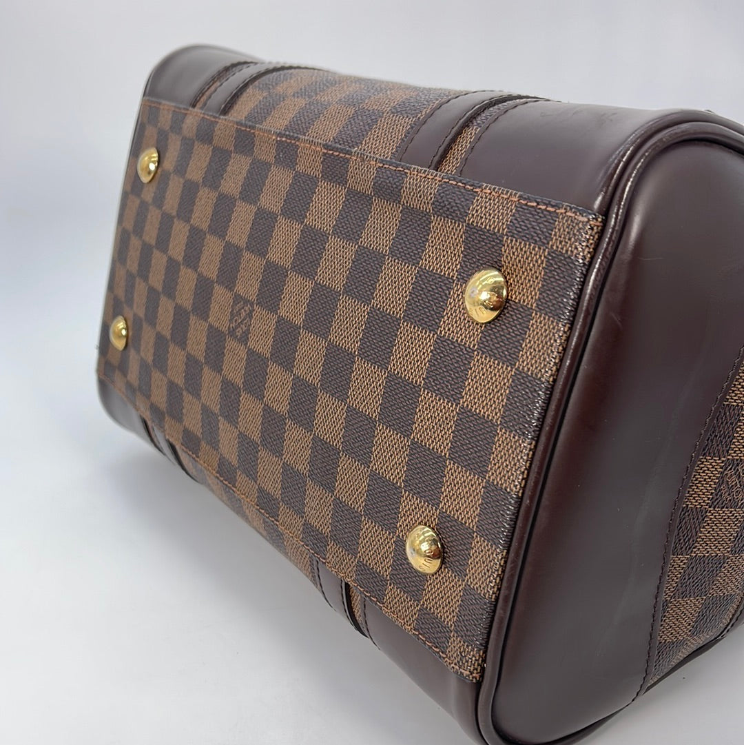 Berkeley leather handbag Louis Vuitton Brown in Leather - 35741180