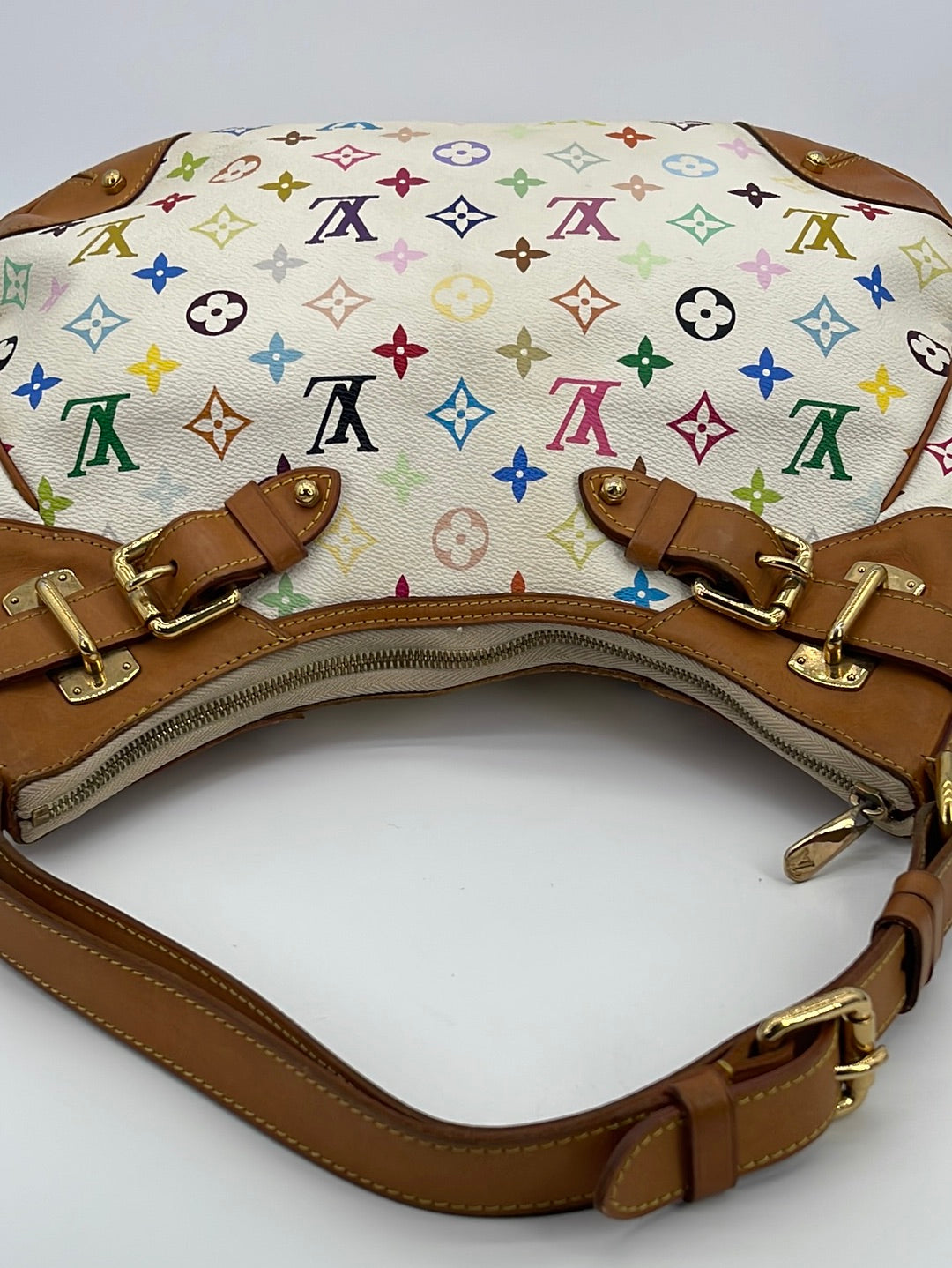 Louis Vuitton Multicolor White Greta Handbag GORGEOUS! LIMITED EDITION  RARE!