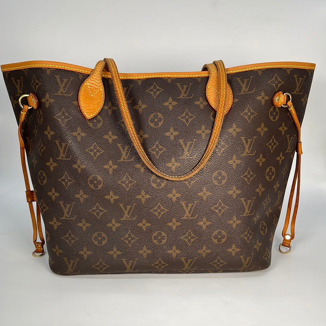 LOUIS VUITTON Neverfull MM Tote Bag Pouch Monogram Cameo Purse M45923 Auth  New