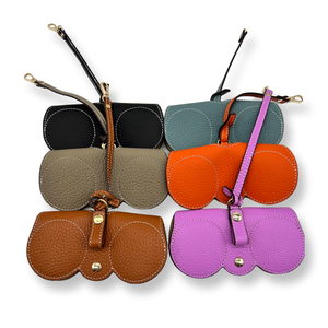 Genuine Leather Sunglass Holder - 3 colors 080724