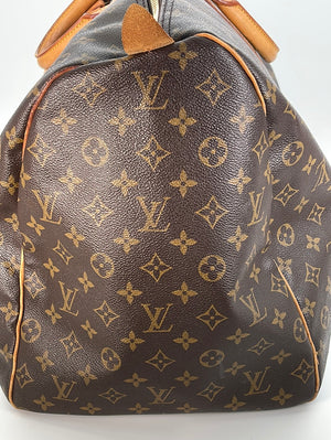 Louis Vuitton Vintage Monogram Keepall 60 Duffle Bag Brown