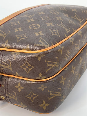 Authentic LOUIS VUITTON Reporter pm Bag Monogram Canvas LV Brown -  Crossbody / Shoulder Purse - Vintage Pre owned - lv SP0033 Made in France