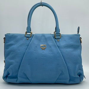 MCM, Bags, Blue Mcm Backpack