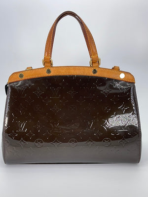 LOUIS VUITTON Vintage Amarante Monogram Vernis Leather Brea GM Shoulder Bag