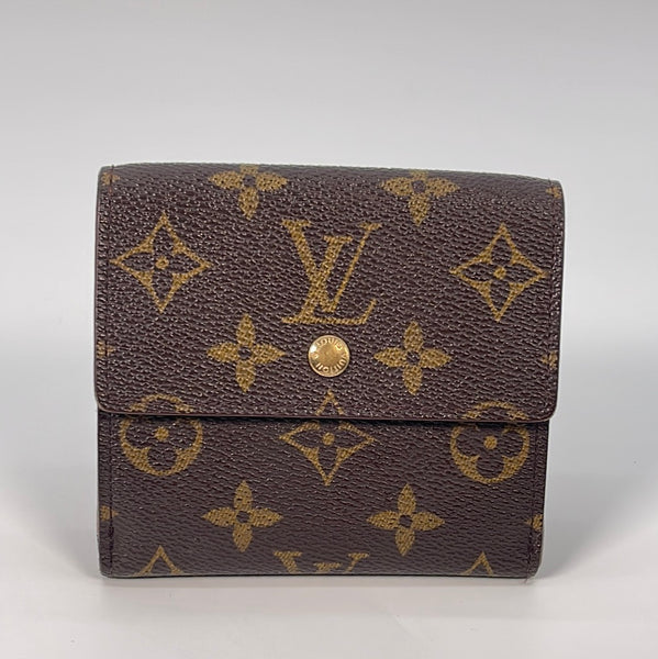 Vintage pre-loved Louis Vuitton Elise Wallet. Signs - Depop