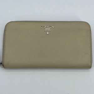 Prada Saffiano Leather Zip Wallet