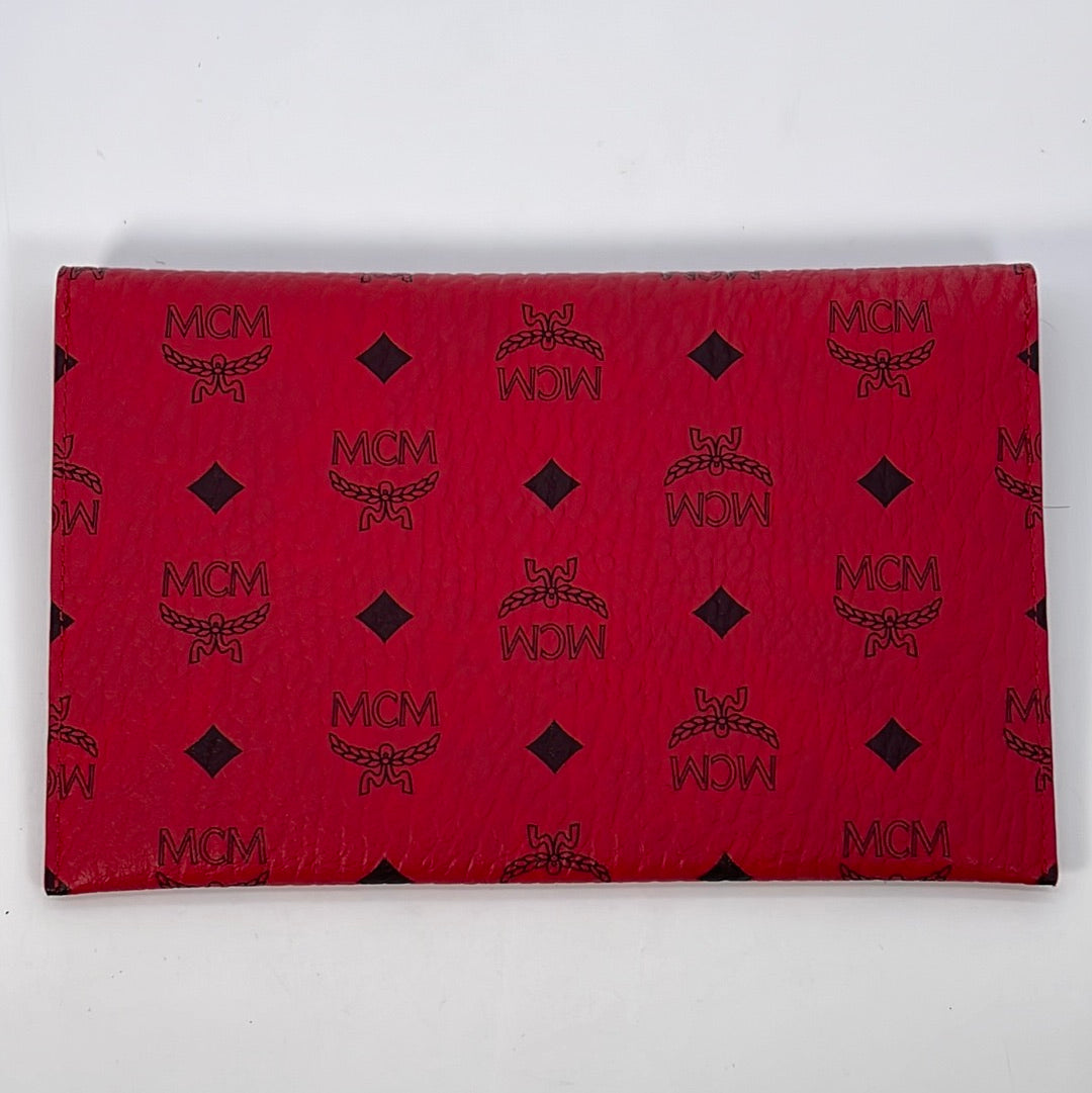 MCM Red Visetos Crossbody Bag Cloth Cloth ref.1011652 - Joli Closet